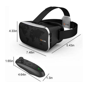 Interactive VR headset for kids with adjustable straps and remote control, designed for safe, immersive learning and play.