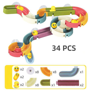Water Play Track Sliding DIY Bath Toy Set