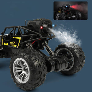 4-channel remote control alloy off-road vehicle toy for kids on rocky terrain