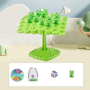 Balance Astronaut Stacking Game with colorful plastic astronauts and dice for kids' interactive play and cognitive development