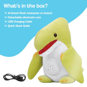 AI StoryBuddy smart plush companion toy for kids with interactive AI and starry night projector