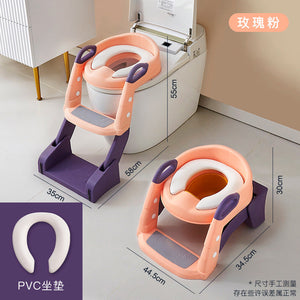 Non-slip Children's Toilet Training Seat with Step Stool Ladder
