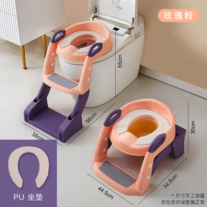 Non-slip Children's Toilet Training Seat with Step Stool Ladder