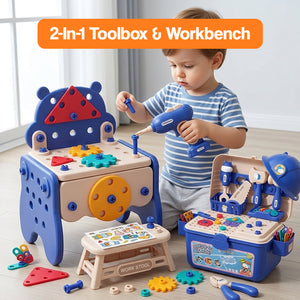 Kids' Tool Set & Workbench Electric Drill Tools & Building Pieces