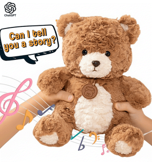 ChattyBear AI-smart learning plushie for kids aged 3+ with interactive storytelling and multilingual AI features