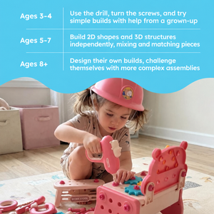 Kids' Tool Set & Workbench Electric Drill Tools & Building Pieces