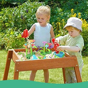 Colorful Educational Garden Building Flower Toys set with plastic flowers and stacking pieces for kids aged 3+