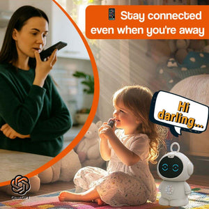 TalkTime Mini AI Learning Robot educational toy with voice recognition and interactive features for STEM learning and communication skills development