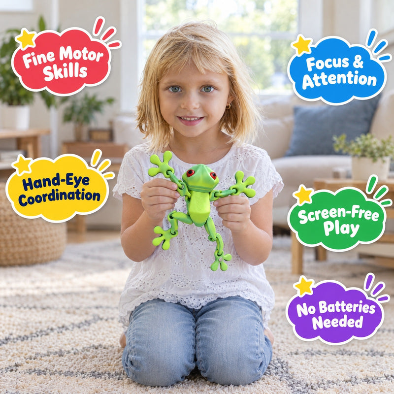 Poseable Magnetic Frog – activity toy