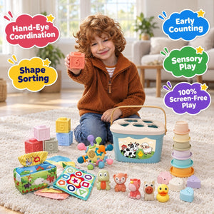 6-in-1 Soft Baby Learning Toy Set