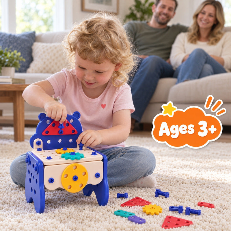 Kids' Tool Set & Workbench Electric Drill Tools & Building Pieces