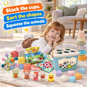 6-in-1 Soft Baby Learning Toy Set