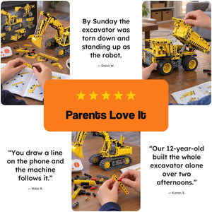 5-in-1 Remote Control Construction Building Block Kit
