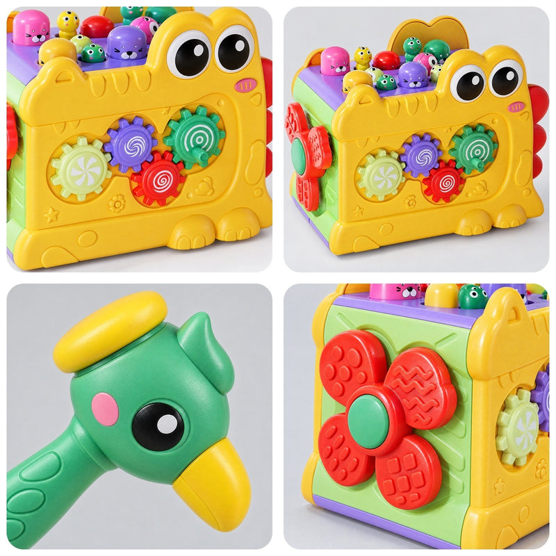 Whack-a-Mole Activity Cube with Xylophone