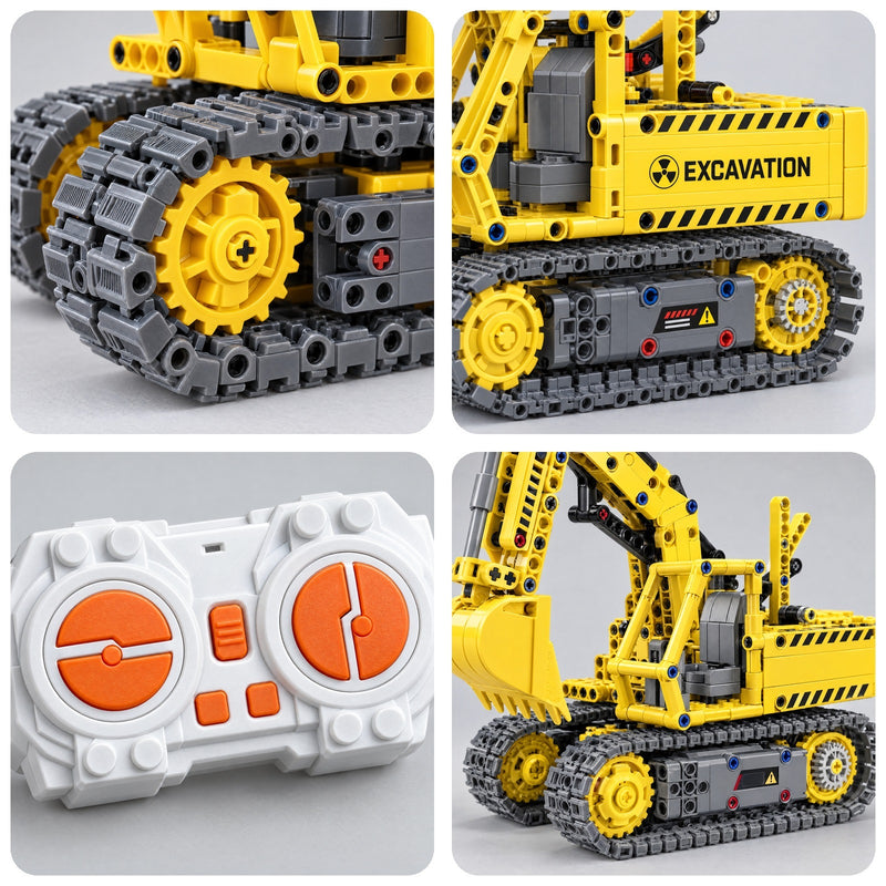 5-in-1 Remote Control Construction Building Block Kit
