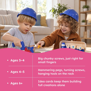 Kids' Tool Set & Workbench Electric Drill Tools & Building Pieces