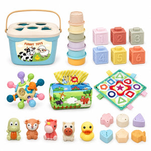 6-in-1 Soft Baby Learning Toy Set