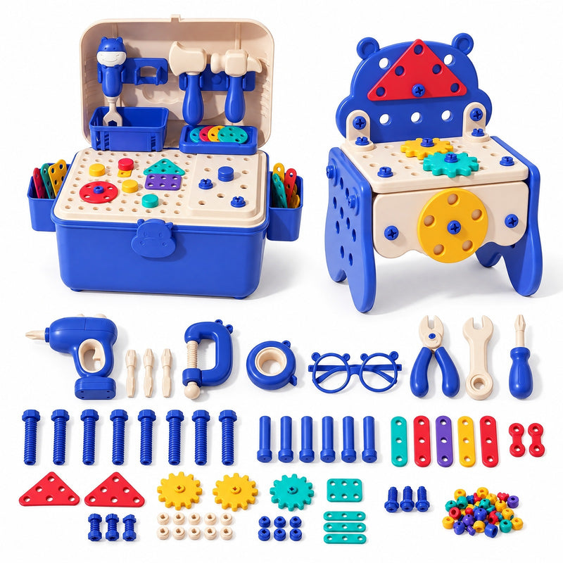 Kids' Tool Set & Workbench Electric Drill Tools & Building Pieces
