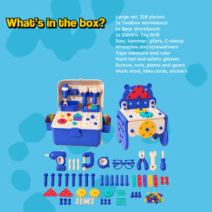 Kids' Tool Set & Workbench Electric Drill Tools & Building Pieces