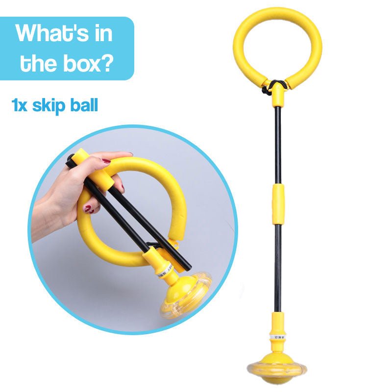 thumbnail image 2 of Exercise Toys Skip Ball Ankle Toy | Outdoor Swing Ball Activity - Kid Jumping Skip Toy - For Family Vacations, Park Outings, Camping, Garden, Backyard, Beach Exercise Gifts 2 of 11