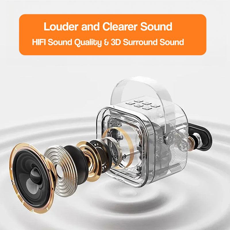 Family Fun Karaoke Machine wireless speaker with HiFi and 3D surround sound technology for kids' entertainment
