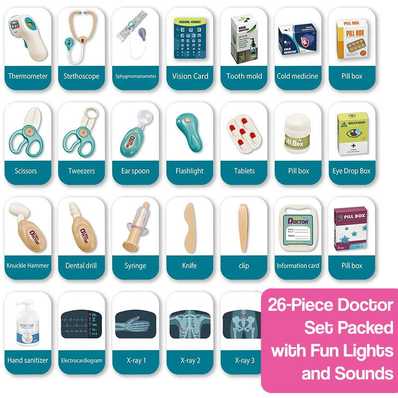 Little Doctor Adventure Play Pretend Kit for Kids - Little