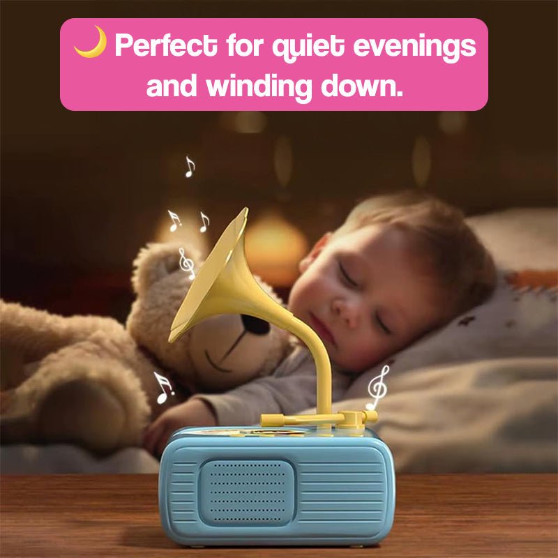 Smart Mini Phonograph with 96 Vinyls + Bluetooth