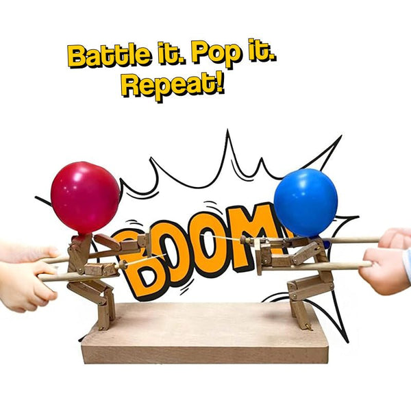 PopWars Balloon Fencing Wooden Set - Little Learners Toys
