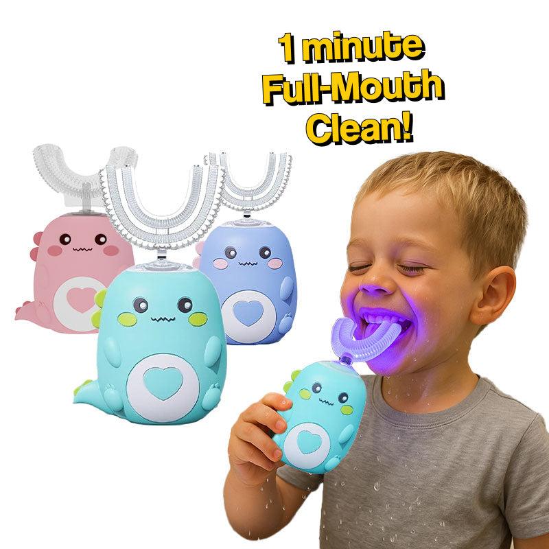 Toothbrush Rattle DinoBrush U-Shaped Smart Brush - Little Learners Toys