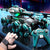 Six-wheeled gesture sensing remote control water tank car toy with off-road capabilities and water bullet feature