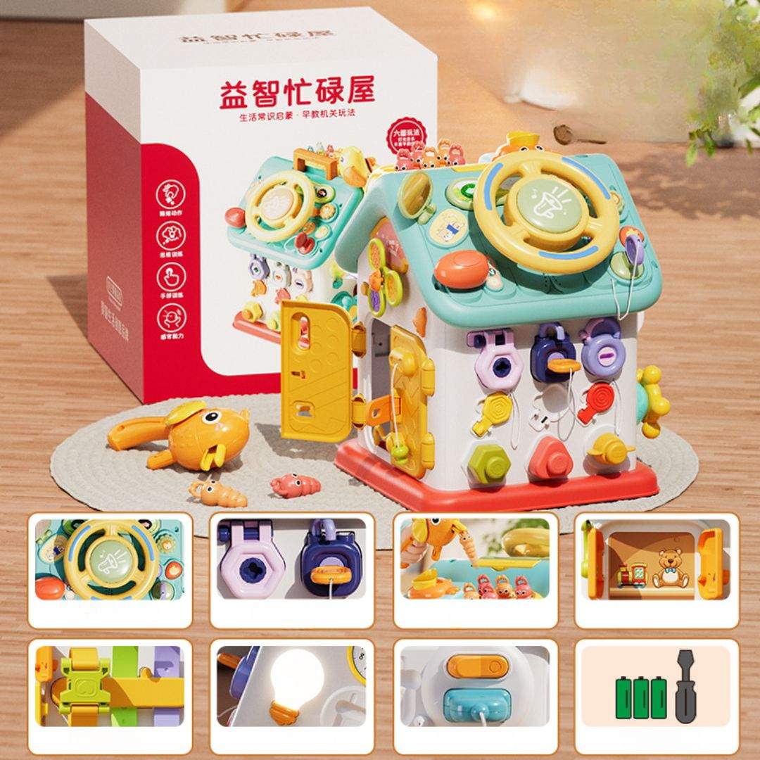 Montessori Busy House Toy for Fine Motor Skills - Halloween Collection