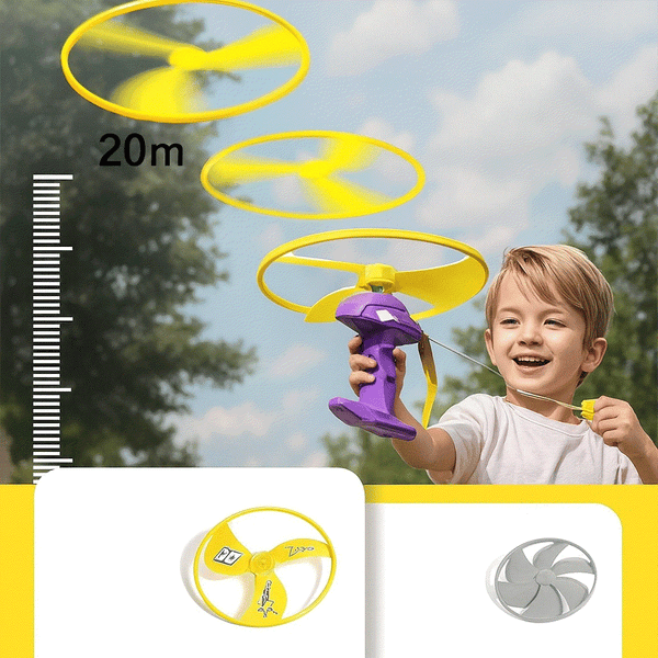 Frisbee Ride Toy Bamboo Dragonfly Frisbee Outdoor Flying Toy - Little Learners Toys