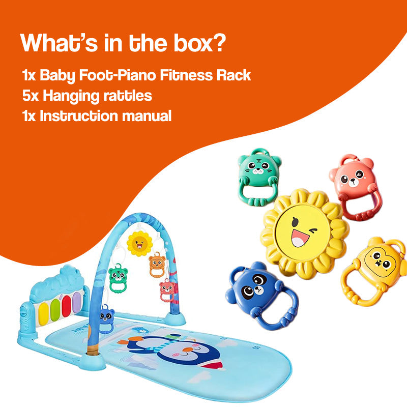Baby Foot-Piano Fitness Rack for Newborns