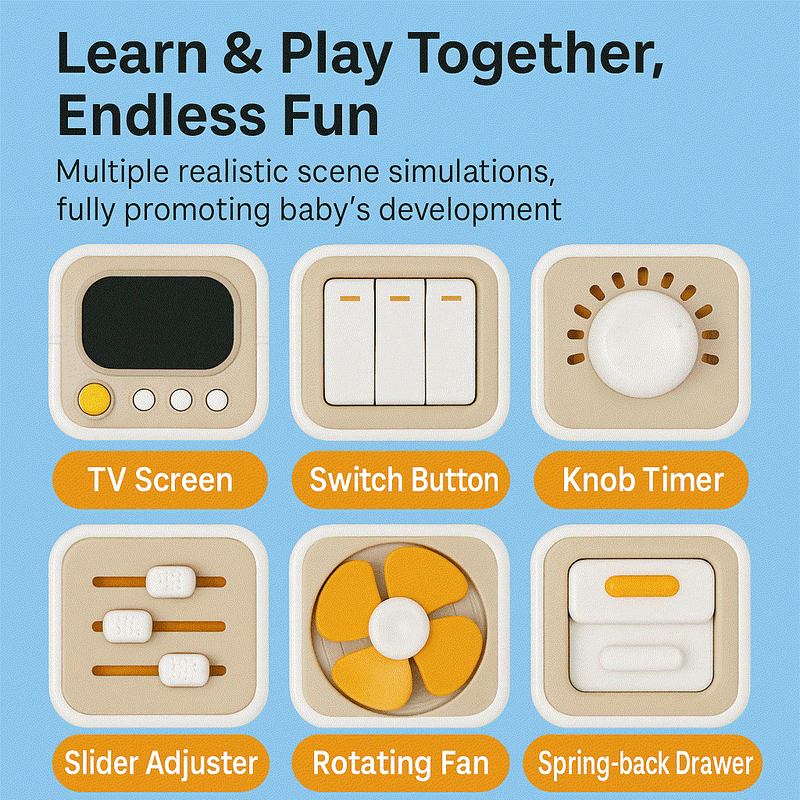 Six-Sided Magic Cube Toy for Early Education