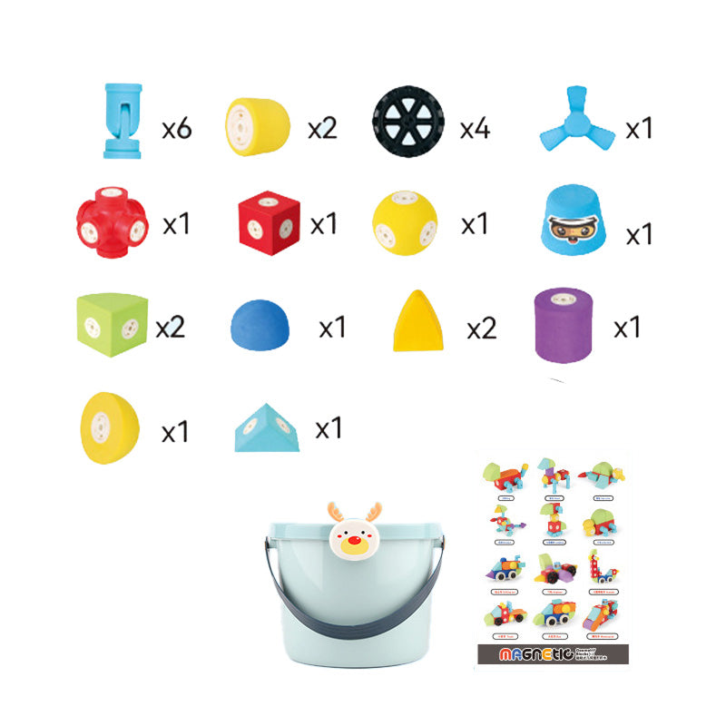 ClickBlox Soft Magnetic STEM Building Blocks