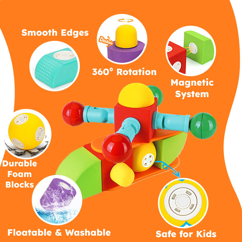 ClickBlox Soft Magnetic STEM Building Blocks
