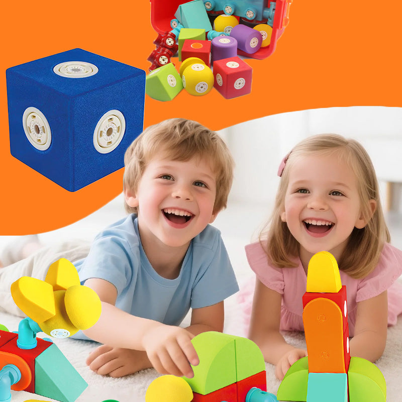 ClickBlox Soft Magnetic STEM Building Blocks