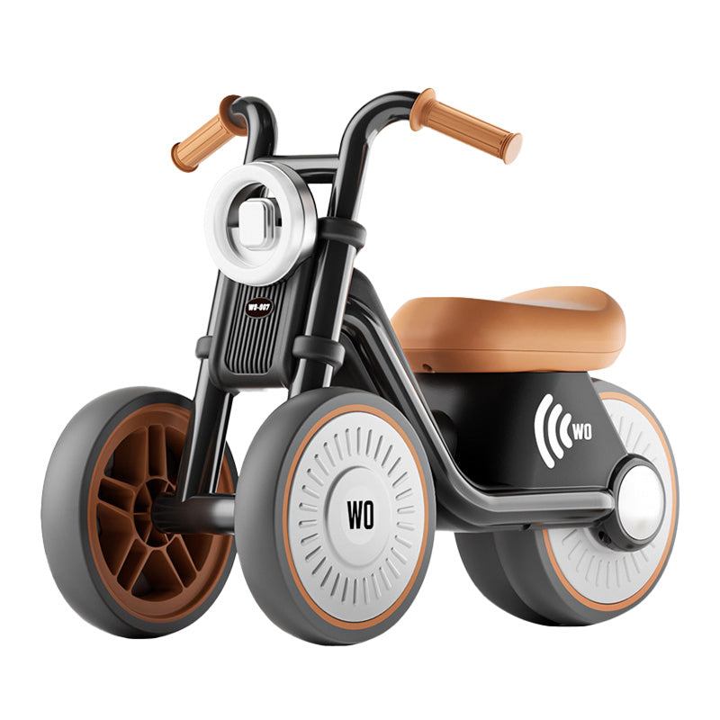 Tiny Biker Anti-Tip Light kids motorcycle with 3-wheel design, silent EVA wheels, and comfortable seat for ages 1-6