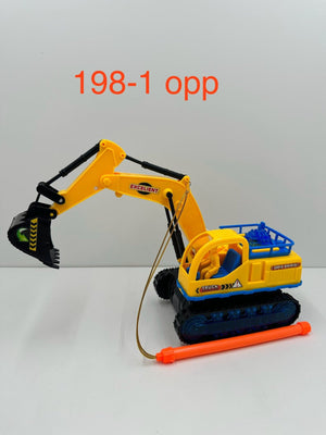 Electric Transparent Gear Excavator Toy with Sound and Light Effects