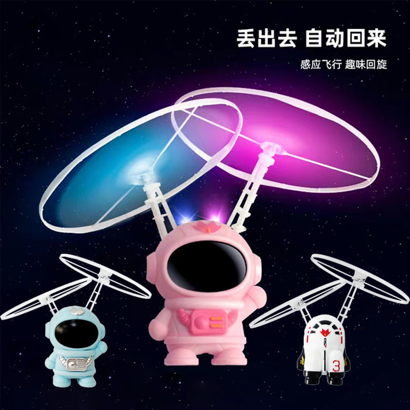 Astronaut Induction Flying Toy with LED Lights