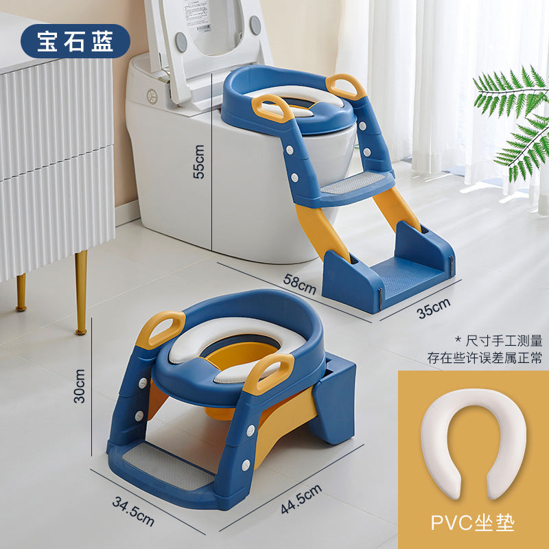 Non-slip Children's Toilet Training Seat with Step Stool Ladder