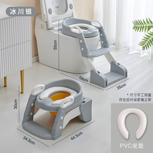 Non-slip Children's Toilet Training Seat with Step Stool Ladder