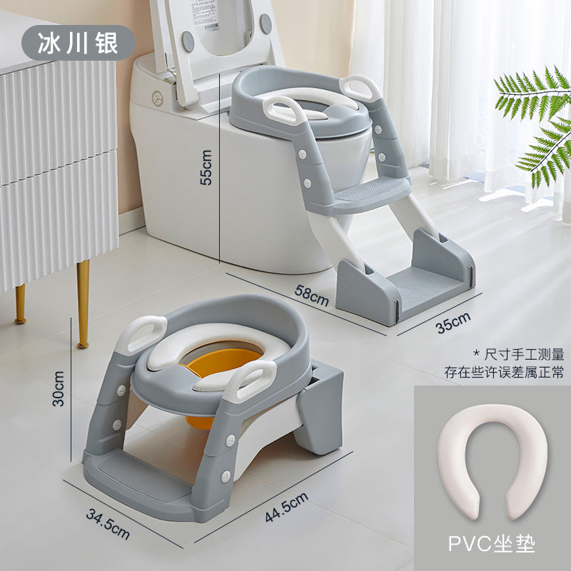 Non-slip Children's Toilet Training Seat with Step Stool Ladder
