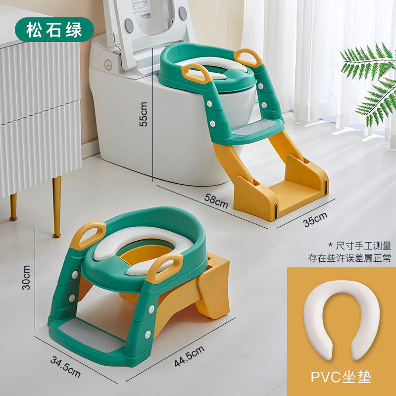 Non-slip Children's Toilet Training Seat with Step Stool Ladder