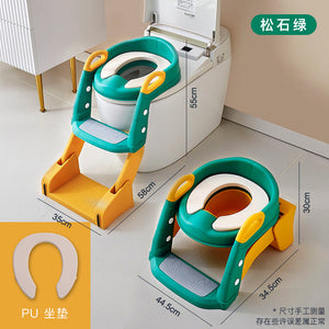 Non-slip Children's Toilet Training Seat with Step Stool Ladder