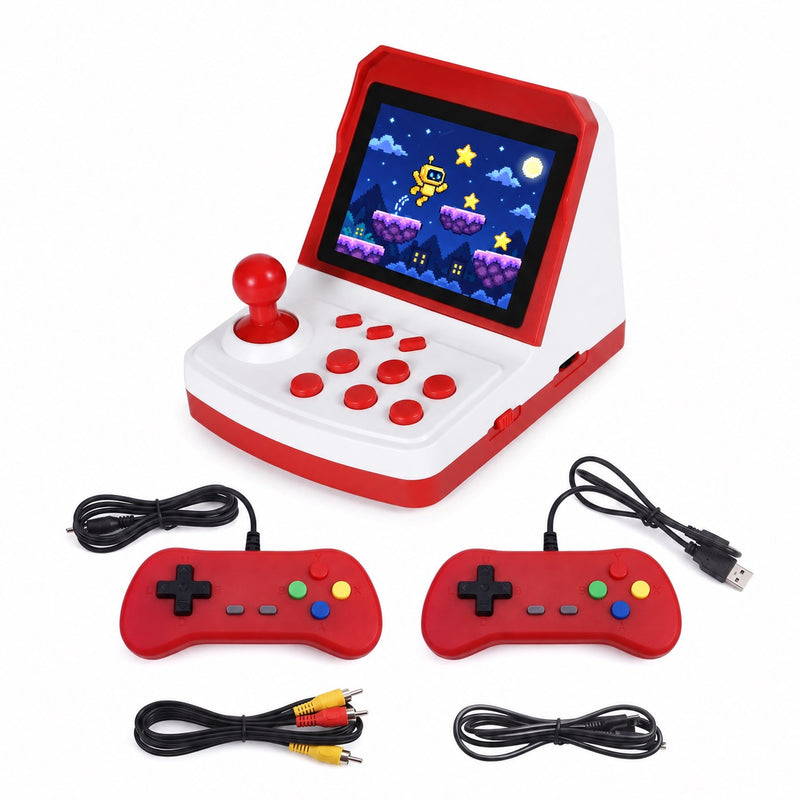 Mini Arcade Retro Game Console with Two Controllers