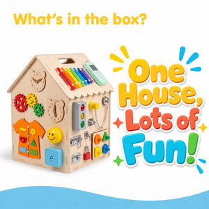 Wooden Montessori Busy House