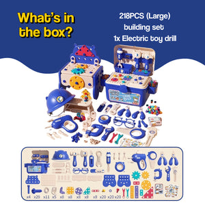 Kids' Tool Set & Workbench Electric Drill Tools & Building Pieces