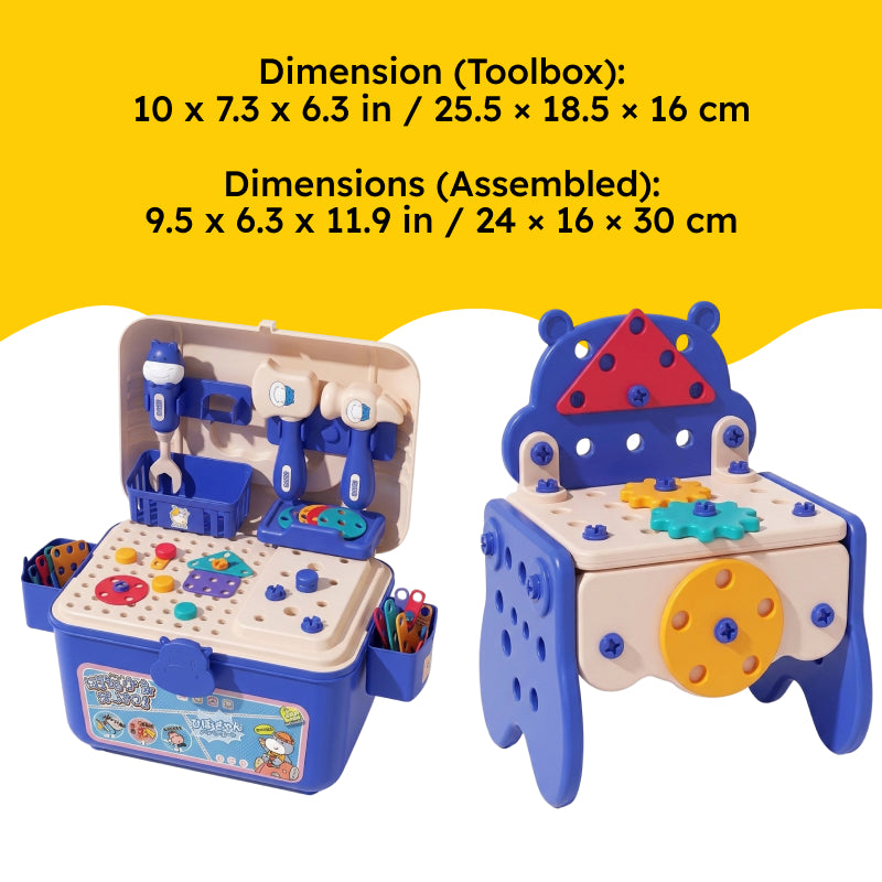 Kids' Tool Set & Workbench Electric Drill Tools & Building Pieces
