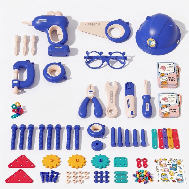 Kids' Tool Set & Workbench Electric Drill Tools & Building Pieces